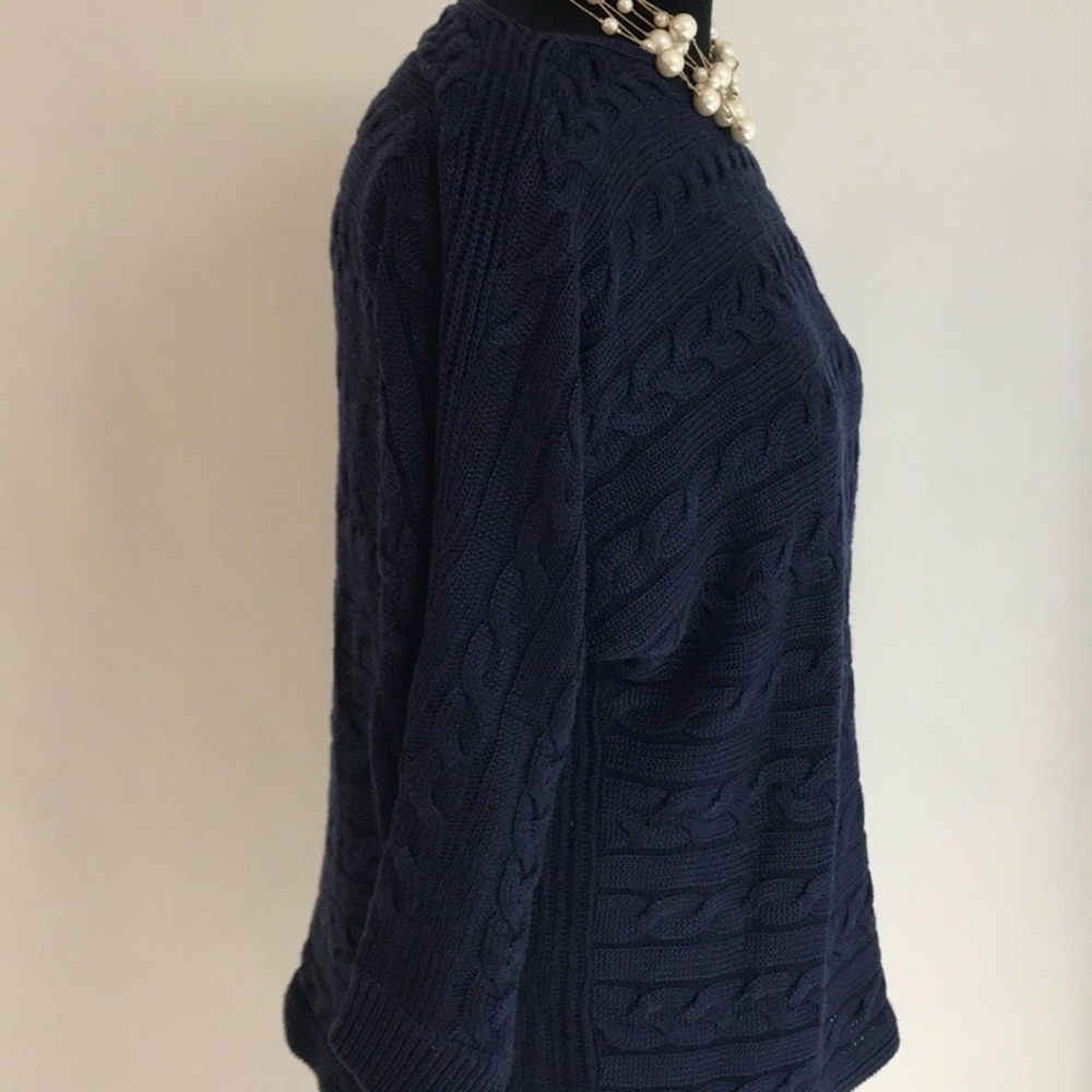 LAUREN Knit Cable Sweater NWOT - Picture 3 of 7